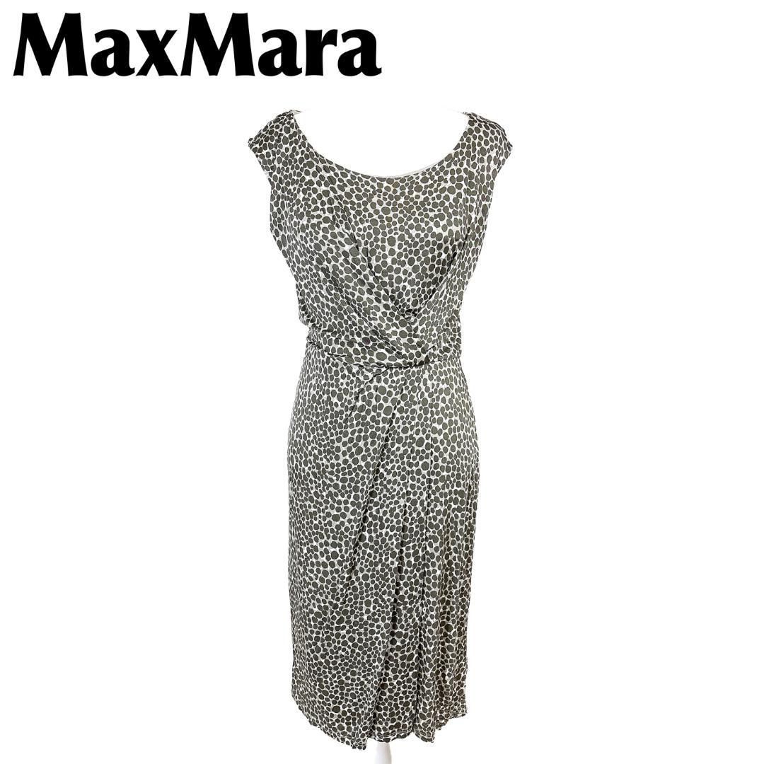 MaxMara studio ノースリーブワンピース M ブラウン