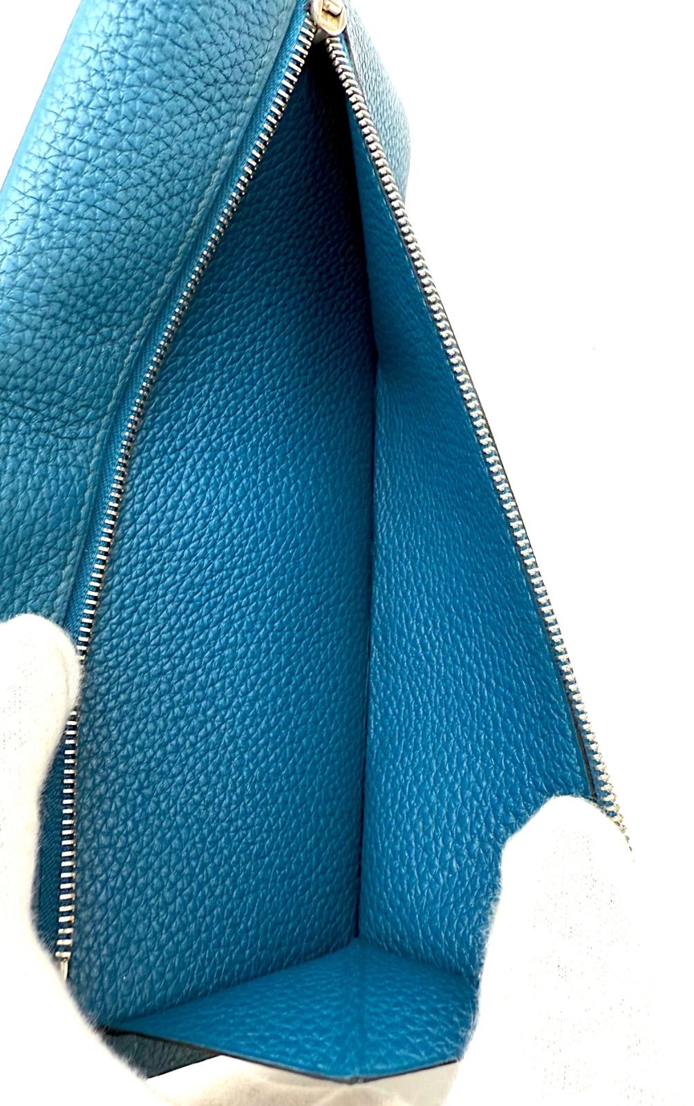 エルメス ドゴンロング ヴェールヴェロン ブルー シルバー金具 - メルカリ