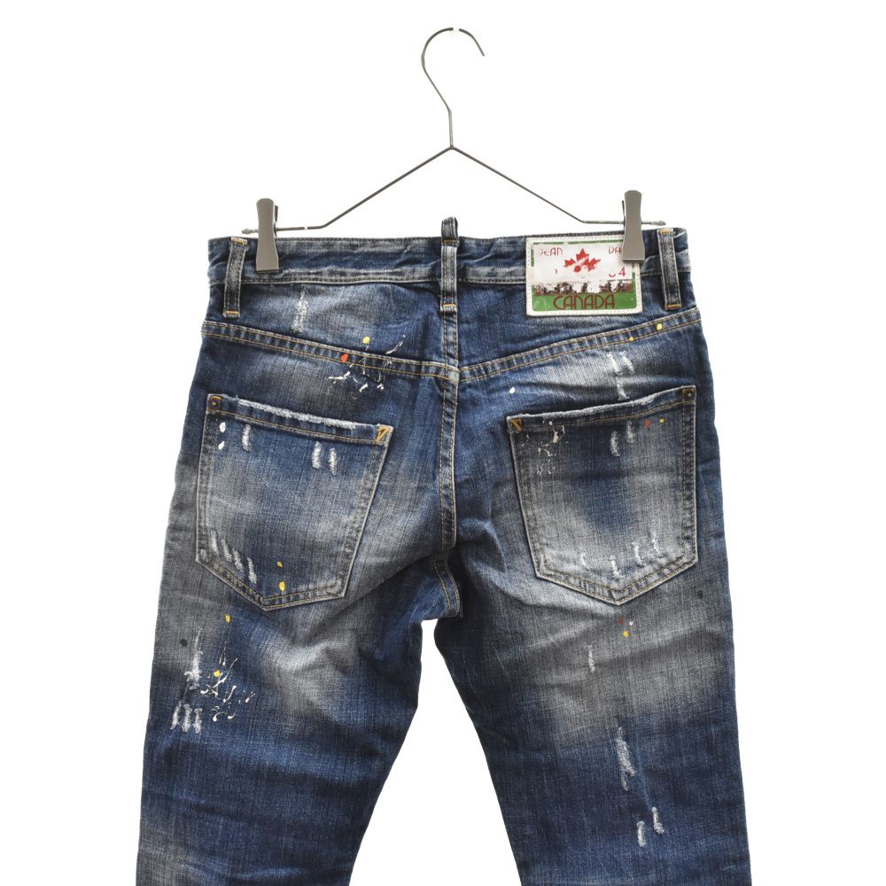 DSQUARED2 ディースクエアード 19SS Slim Jean ペイント加工 ダメージ ...