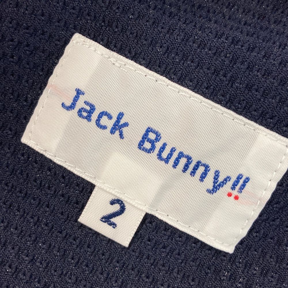 サイズ：2 JACK BUNNY ジャックバニー 2025年モデル フード付 長袖ジップジャケット  ネイビー系 [240101497693] ゴルフウェア メンズ ストスト サイズ：2 JACK BUNNY ジャックバニー 2025年モデル フード付