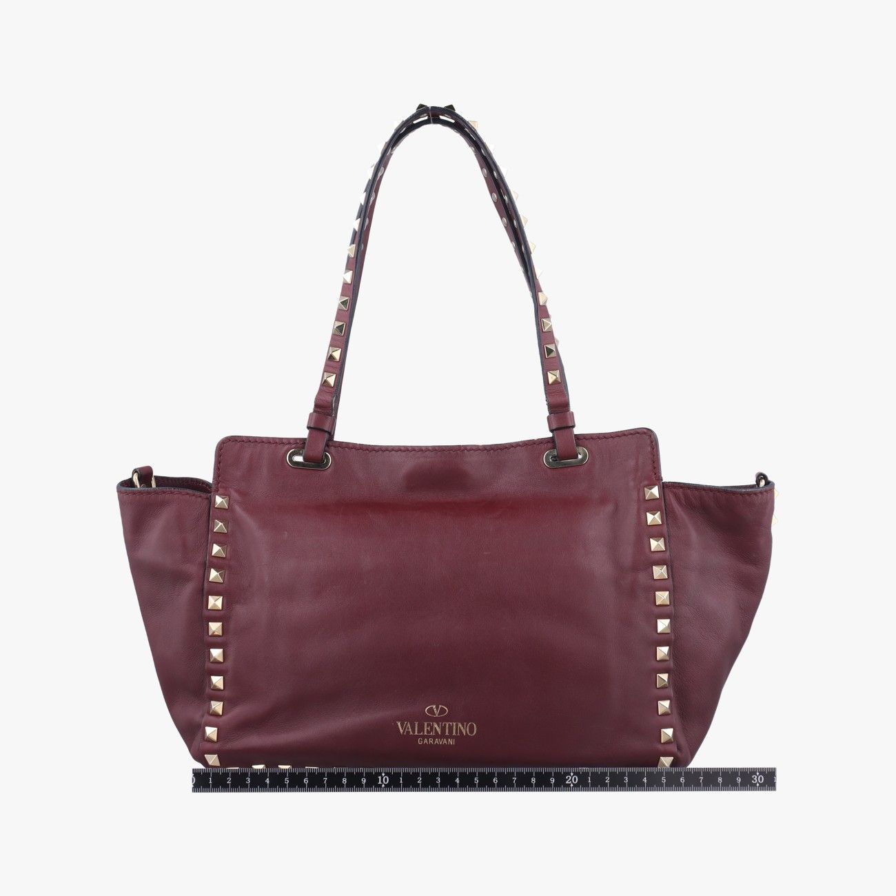 ヴァレンティノValentinoロックスタッズワインレッドレザーBS-F037BOL-1