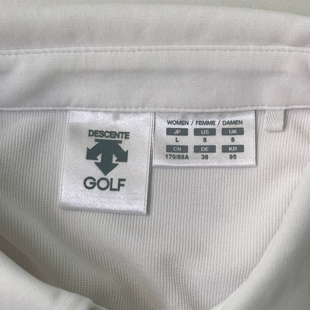 サイズ：L DESCENTE GOLF デサントゴルフ ハーフジップ半袖