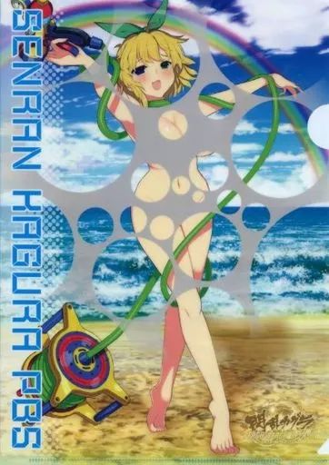 中古】クリアファイル 両奈 水玉コラA4クリアファイル 「閃乱カグラ