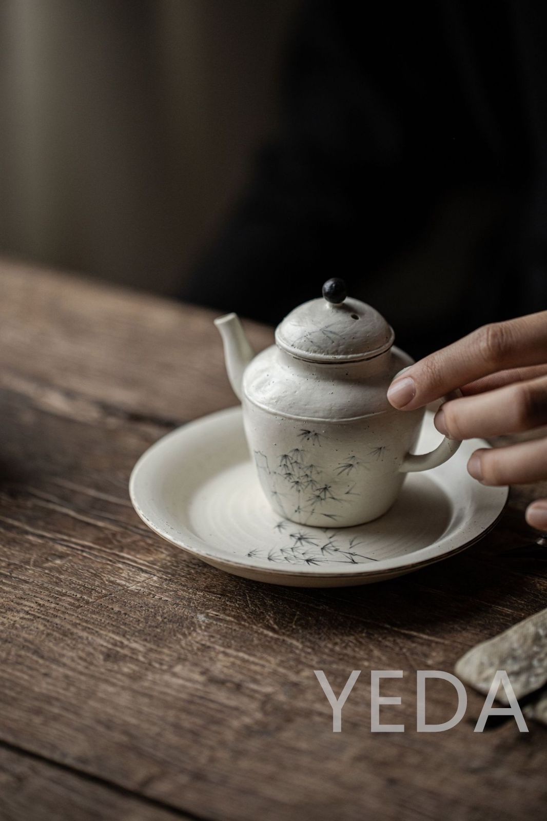 新品 粉引 手描き 竹 急須 茶器 茶壺 手作り カンフー茶器 中国 新品 粉引 手描き 竹 急須 茶器 茶壺 手作り カンフー茶器 中国