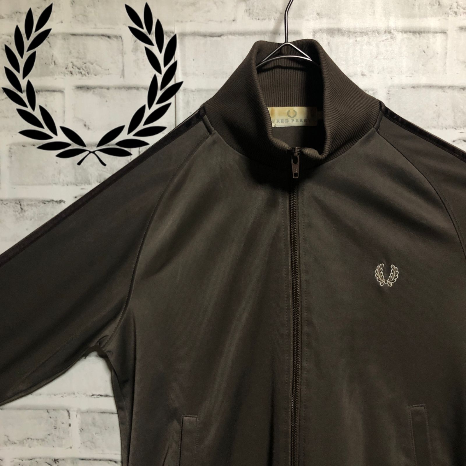 90´s FRED PERRY トラックジャケット ジャージ ブラウン メンズS-