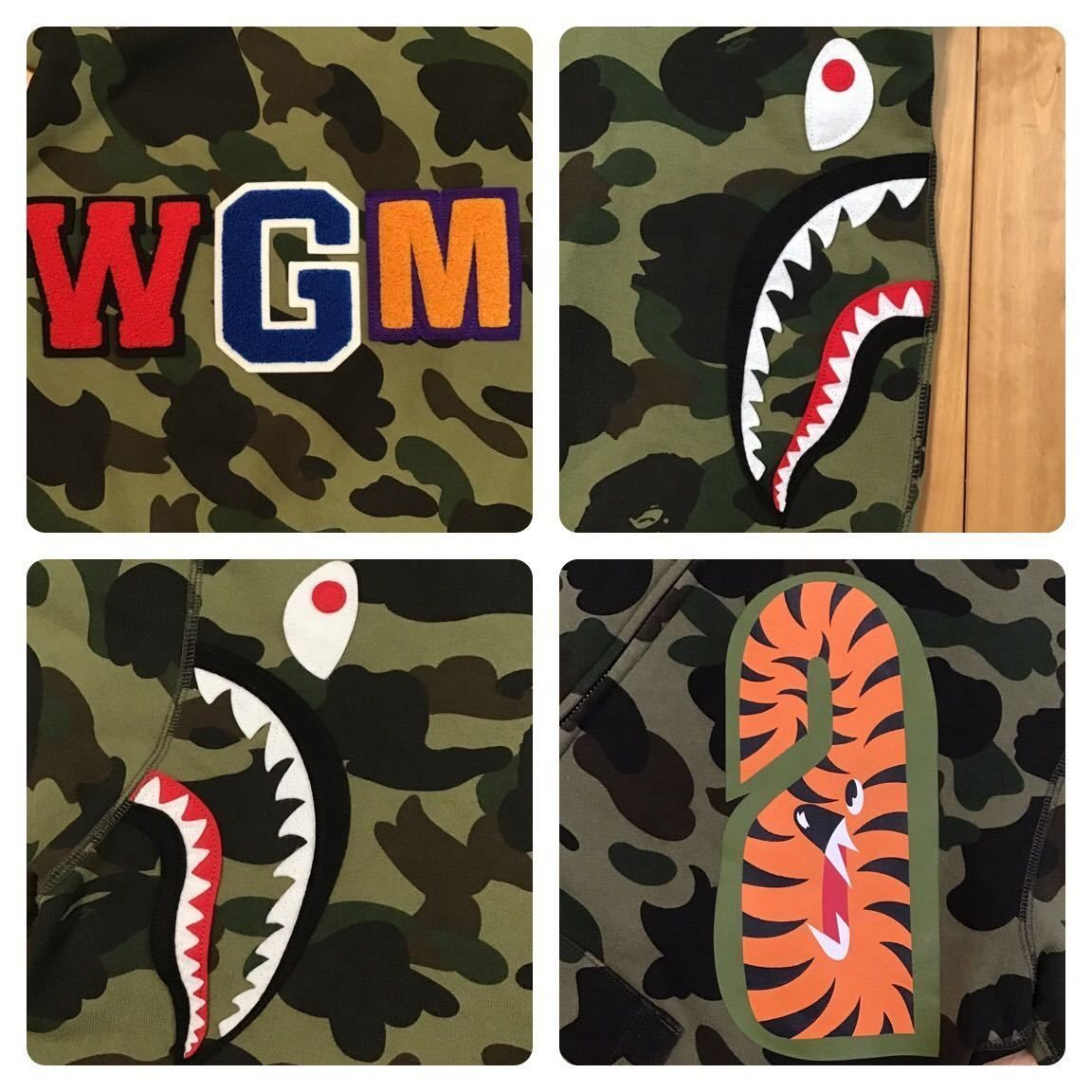 エイプ　迷彩柄 シャークデザインロンパース エイプ 迷彩柄 シャークデザインロンパース エイプ 迷彩柄 シャーク