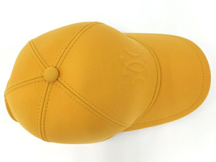  HERMES キャップ 帽子 ネオバン イエロー 表記サイズM その他 キャップ