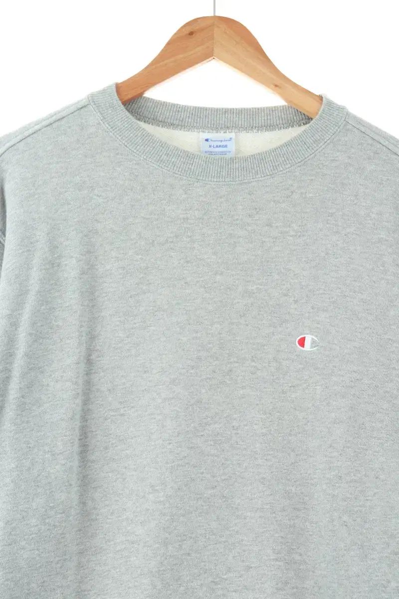 （ XL ） Champion(チャンピオン) パーカー Tシャツ グレー 綿 オールドスクール ベーシックフィット- FE50