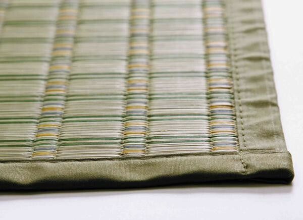 掛川織花ござ い草敷物 174×174cm グリーン HRM670212