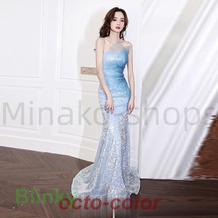 ビスチェドレス ロングドレス