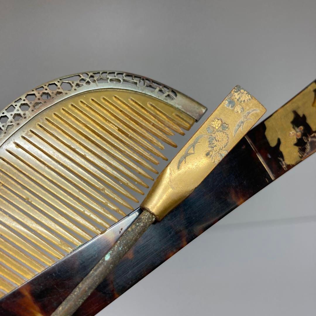 極上　鼈甲　櫛、笄11点　重さ111g 東H5-1018① 極上 鼈甲 櫛、笄11点 重さ111g 東H5-1018① - メルカリ