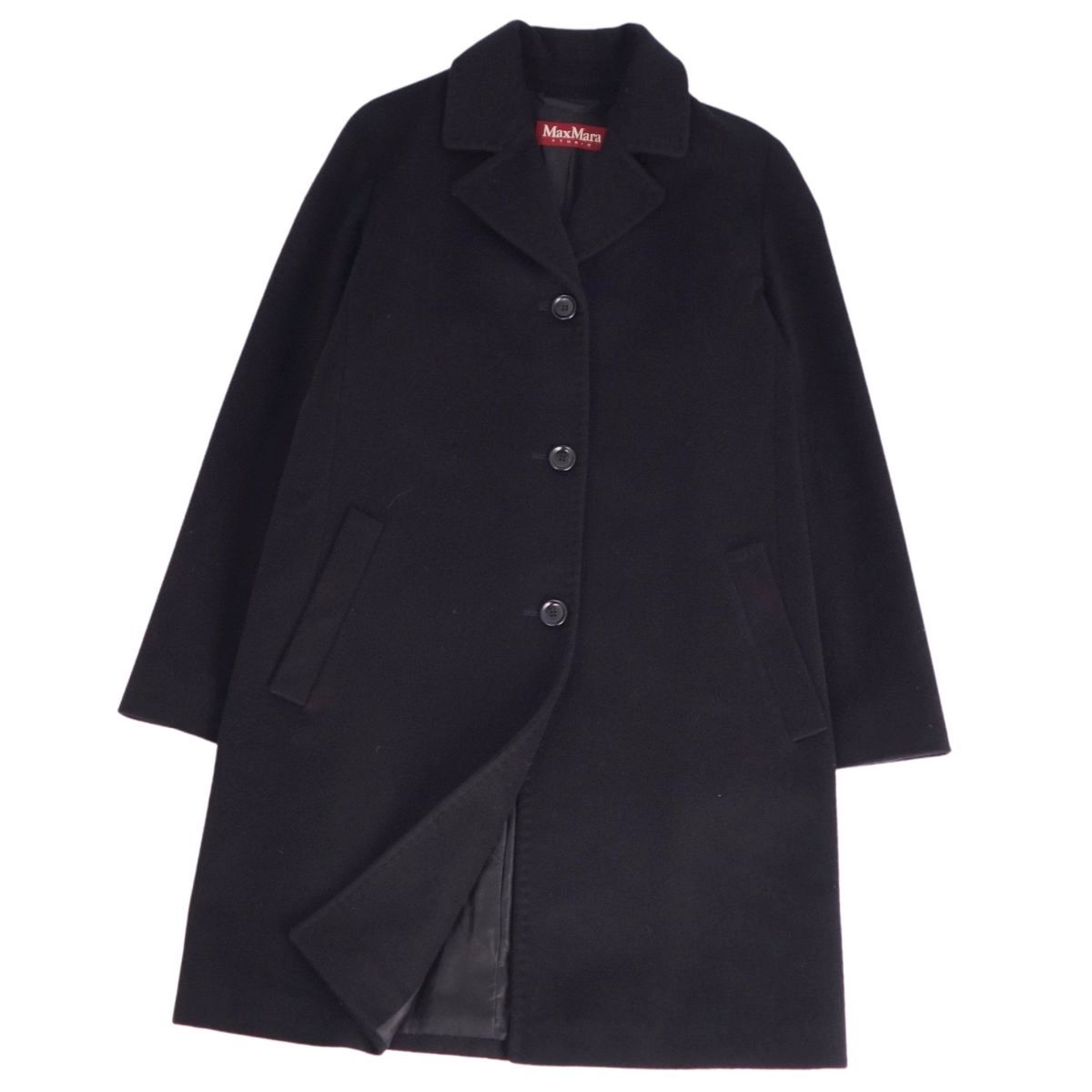 美品 マックスマーラ Max Mara STUDIO コート ロングコート ウー