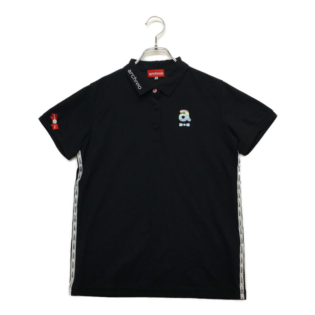中古 レディース アルチビオ archivio 半袖ポロシャツ 40(L) 黒