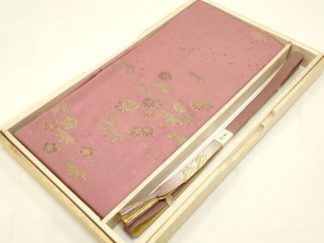 平和屋着物●和装小物 帯締め 帯揚げセット 高麗組 綾出し 松竹梅 菊芝 金銀糸 金彩 正絹 ♥ AABC2662ay