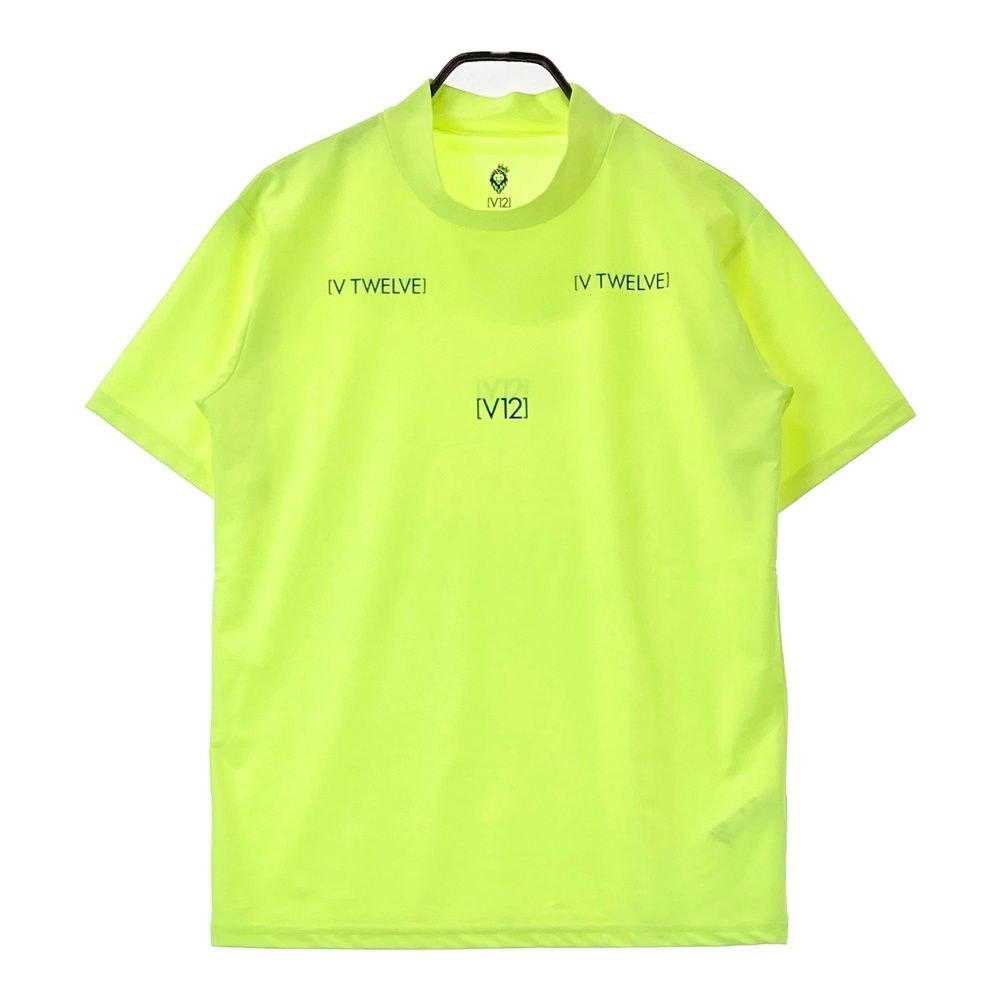 サイズ M V12 ヴィトゥエルヴ ハイネックTシャツ イエロー系 240003001631 ゴルフウェア メンズ ストスト