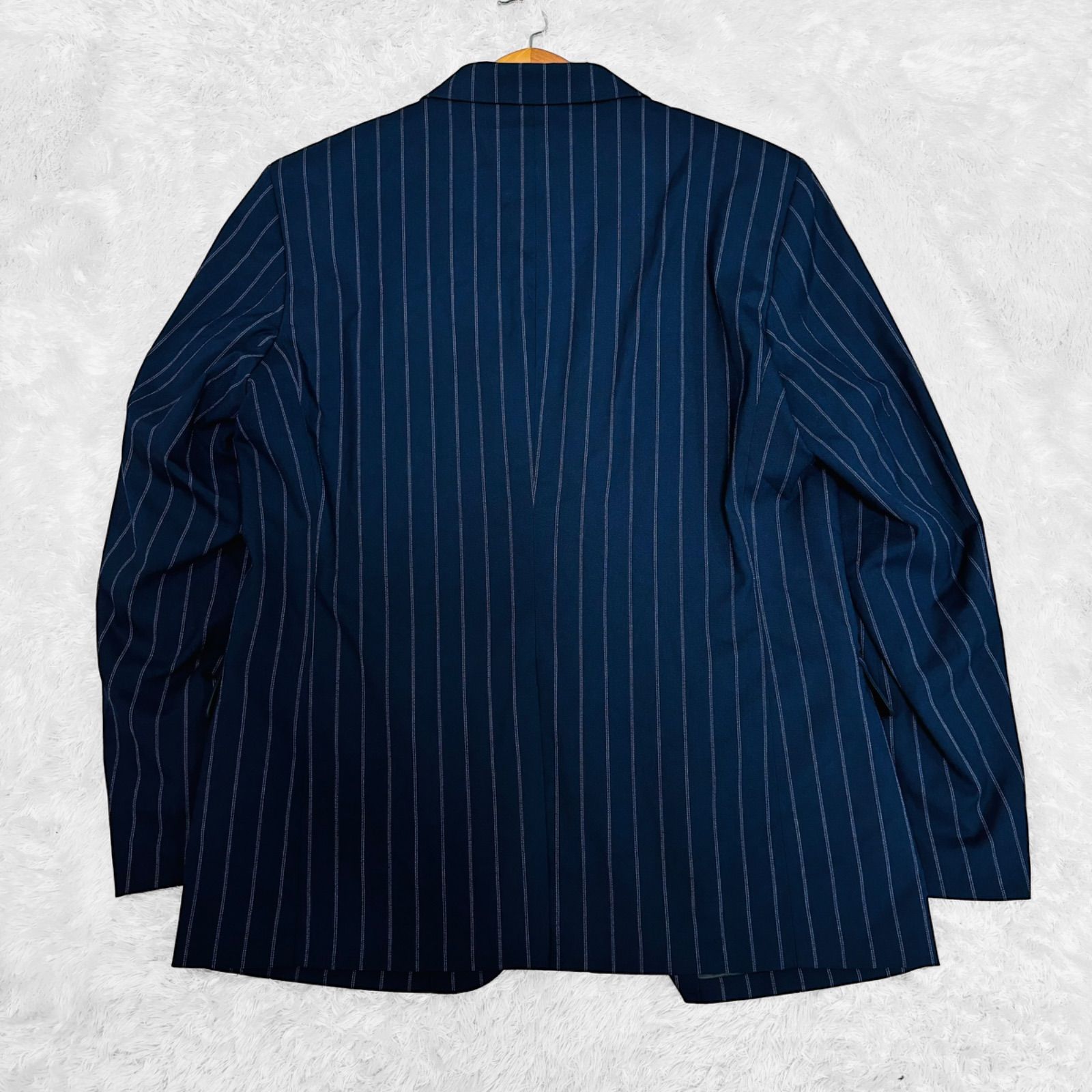 GU ダークネイビー XL セットアップ 美品 GU テーラードジャケットSW XL ネイビー セットアップ可能