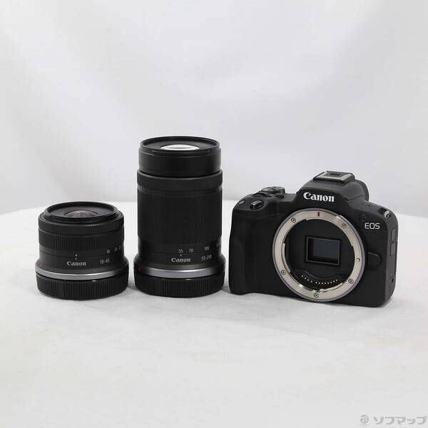 中古品〕 EOS R50 ダブルズームキット ブラック【262】 - メルカリ
