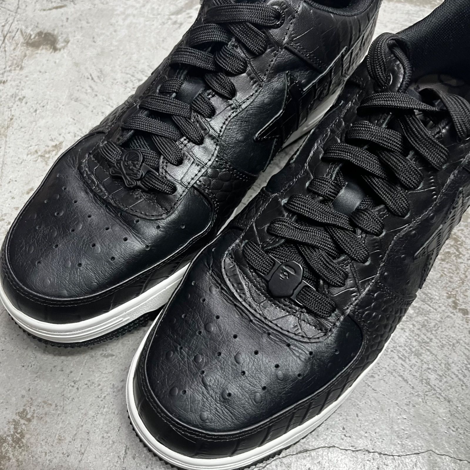 NEIGHBORHOOD A BATHING APE BAPE STA コラボ 型押し ベイプスター 