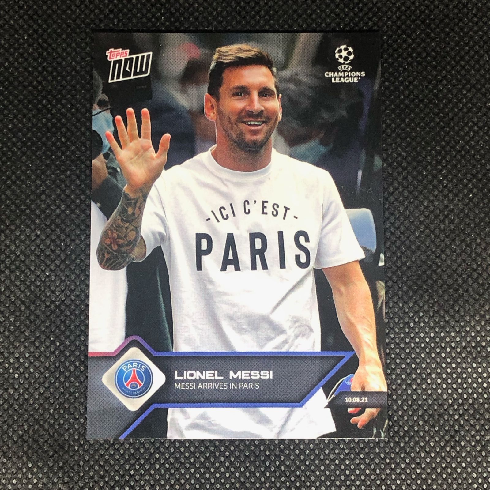 1枚 たっとし topps now メッシ