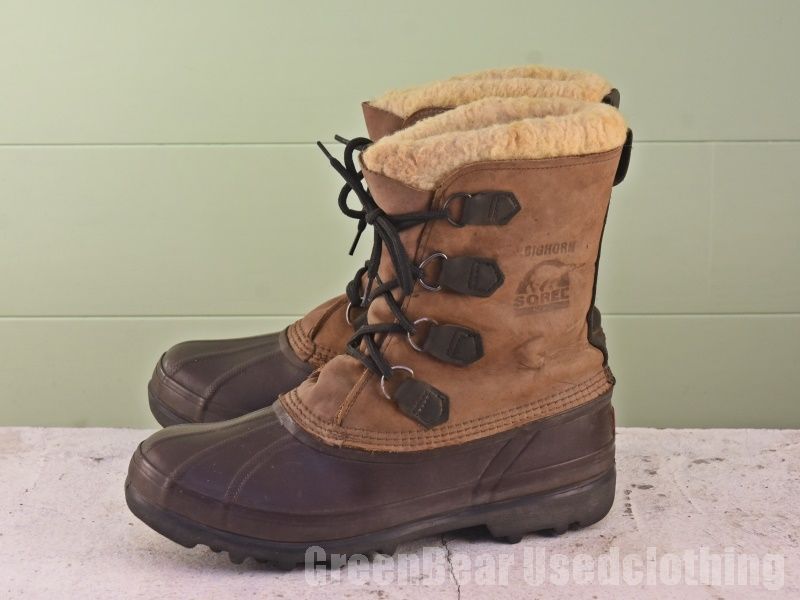 カナダ製 ソレル SOREL ビンテージ  スノーブーツ 良い味 茶 ブラウン メンズ 11 29cm Z415