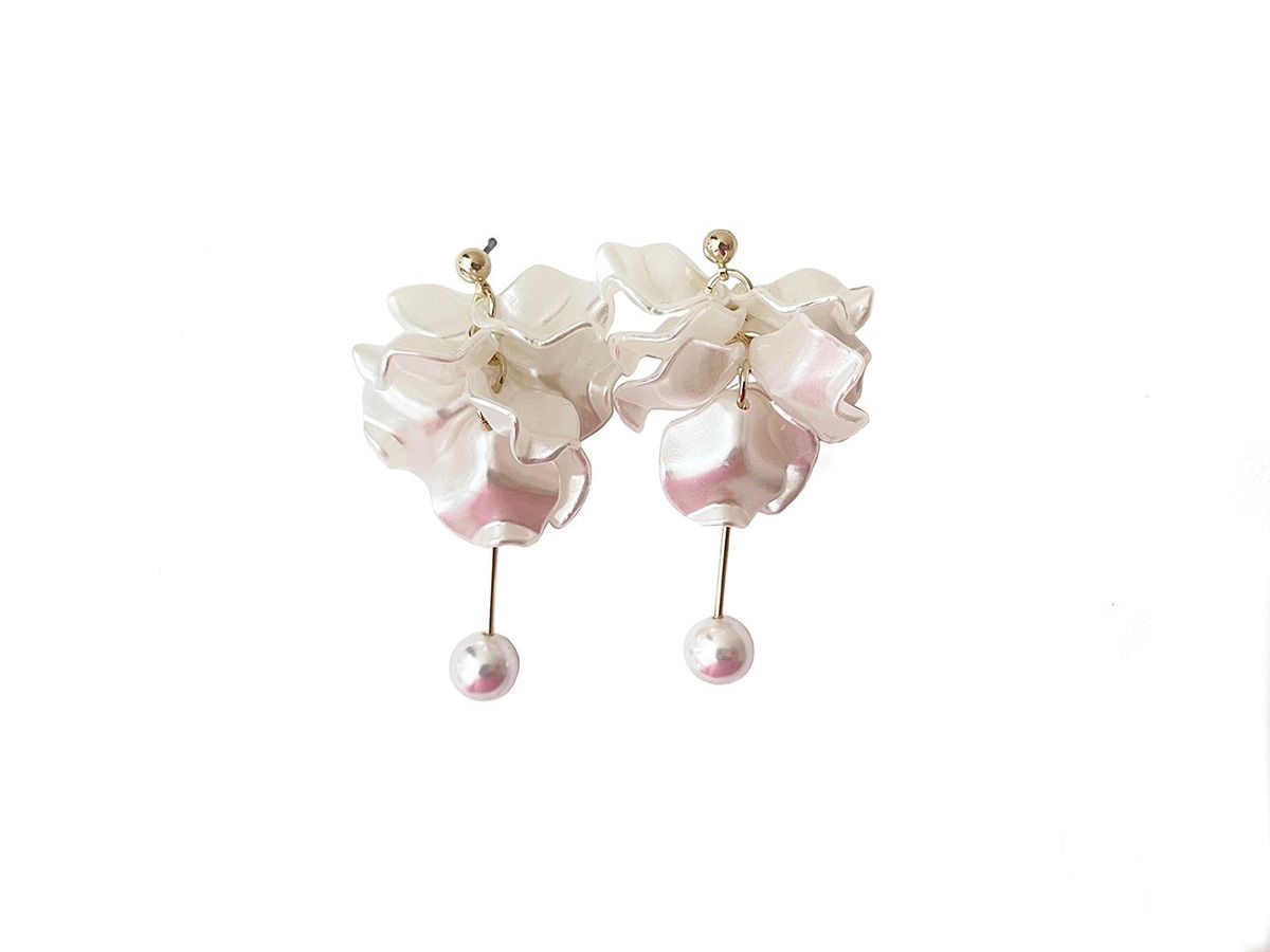 Sweet Pea ピアス Sweet Pea スイートピー】片耳用 シングルピアス 天然石13個