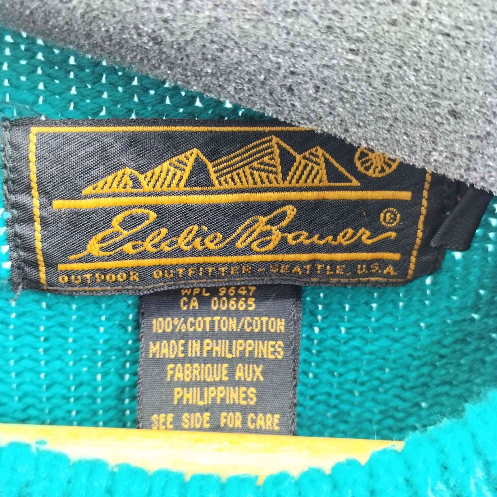エディーバウアー Eddie Bauer 80s 黒タグ フィリピン製 畦編み