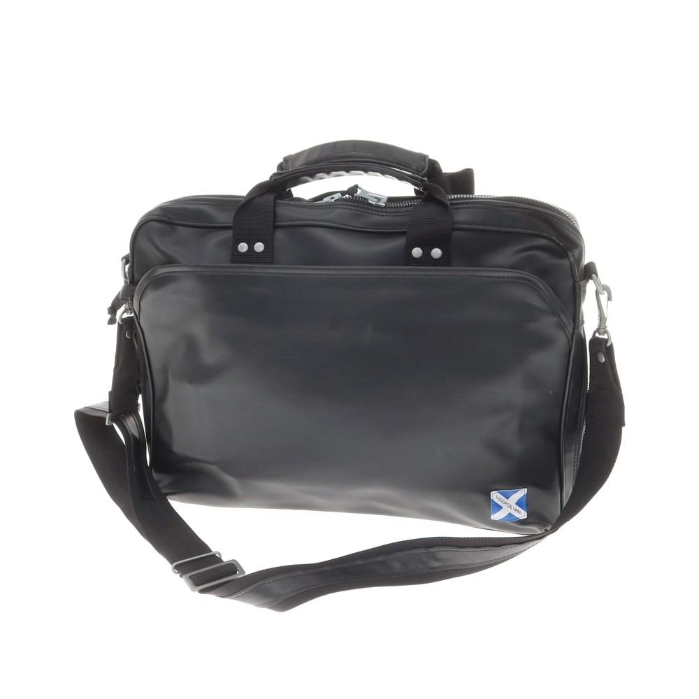 【中古】ラゲッジレーベル LUGGAGE LABEL 2Way ナイロン系 ブリーフケース ブラック【W38.5xH28xD5】【メンズ】