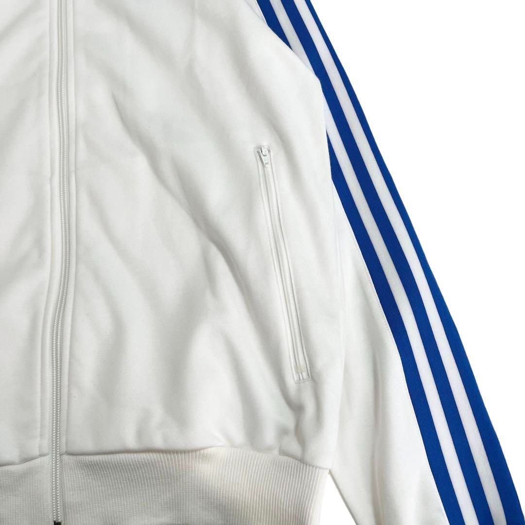 5938 極美 adidasトラックジャケット ベッケンバウアー WHT/BLU - メルカリ