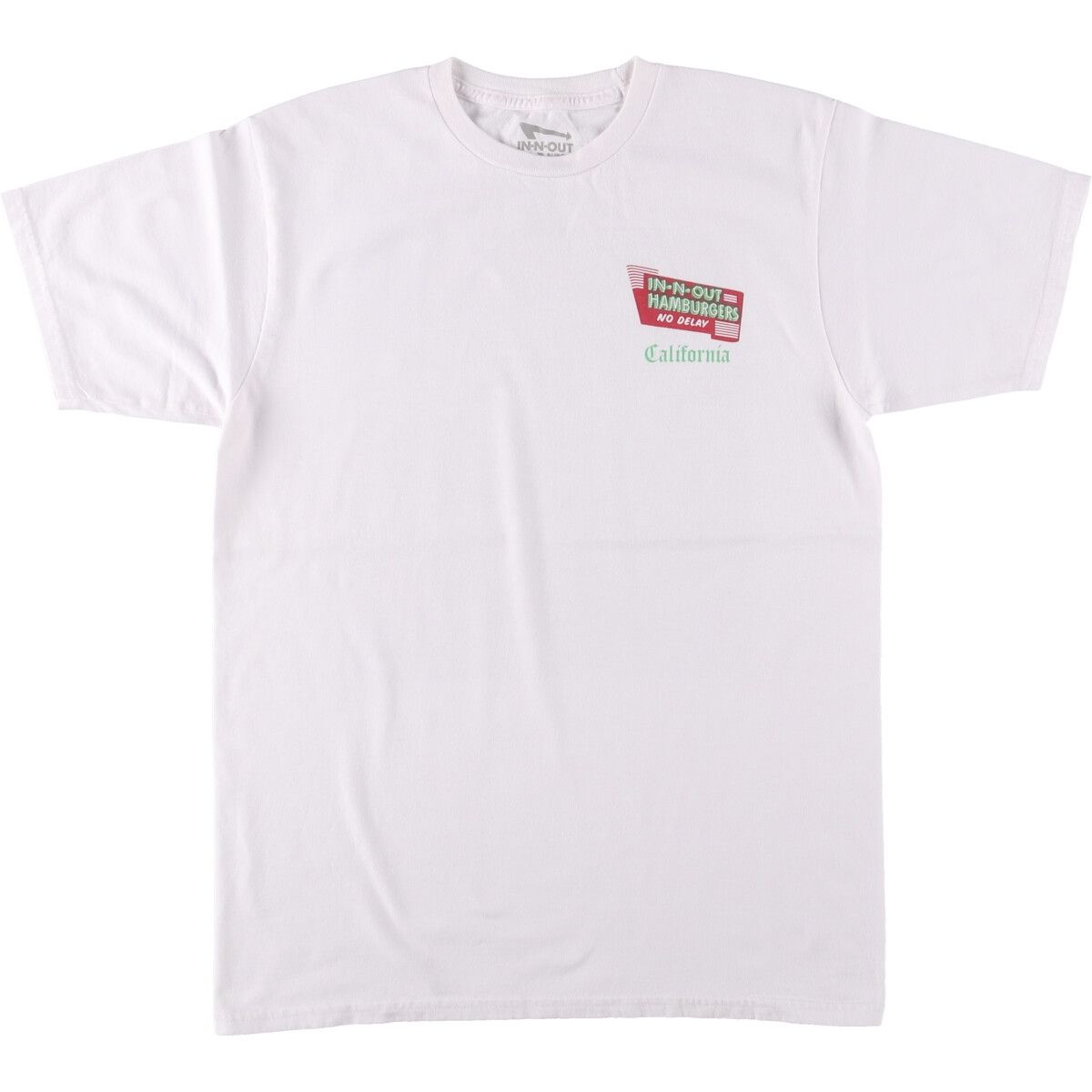 古着 IN N OUT BURGER インアンドアウトバーガー バックプリント アドバタイジングTシャツ メンズM相当|eaa548417