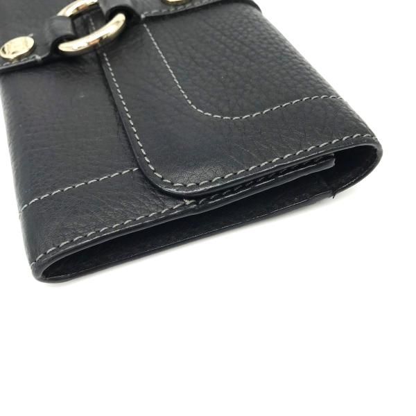 超美品 CELINE セリーヌ ブラゾン 金具 レザー二つ折り 長財布 ｍ4047 CELINE セリーヌ ブラゾン 金具 レザー二つ折り 長財布 超美品 M4047