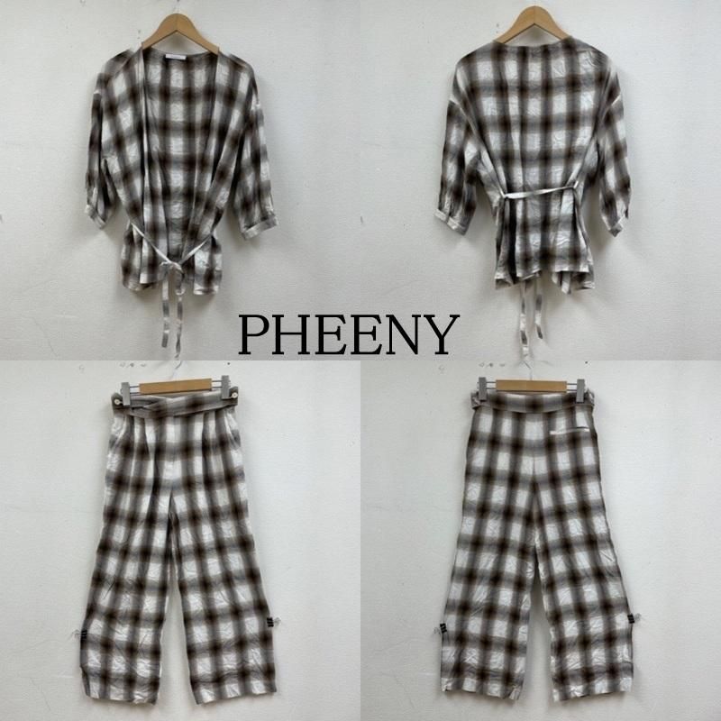 PHEENY ❤︎ レーヨン オンブレ チェック オールインワン フィーニー PHEENY ❤︎ レーヨン オンブレ チェック オールインワン フィーニー