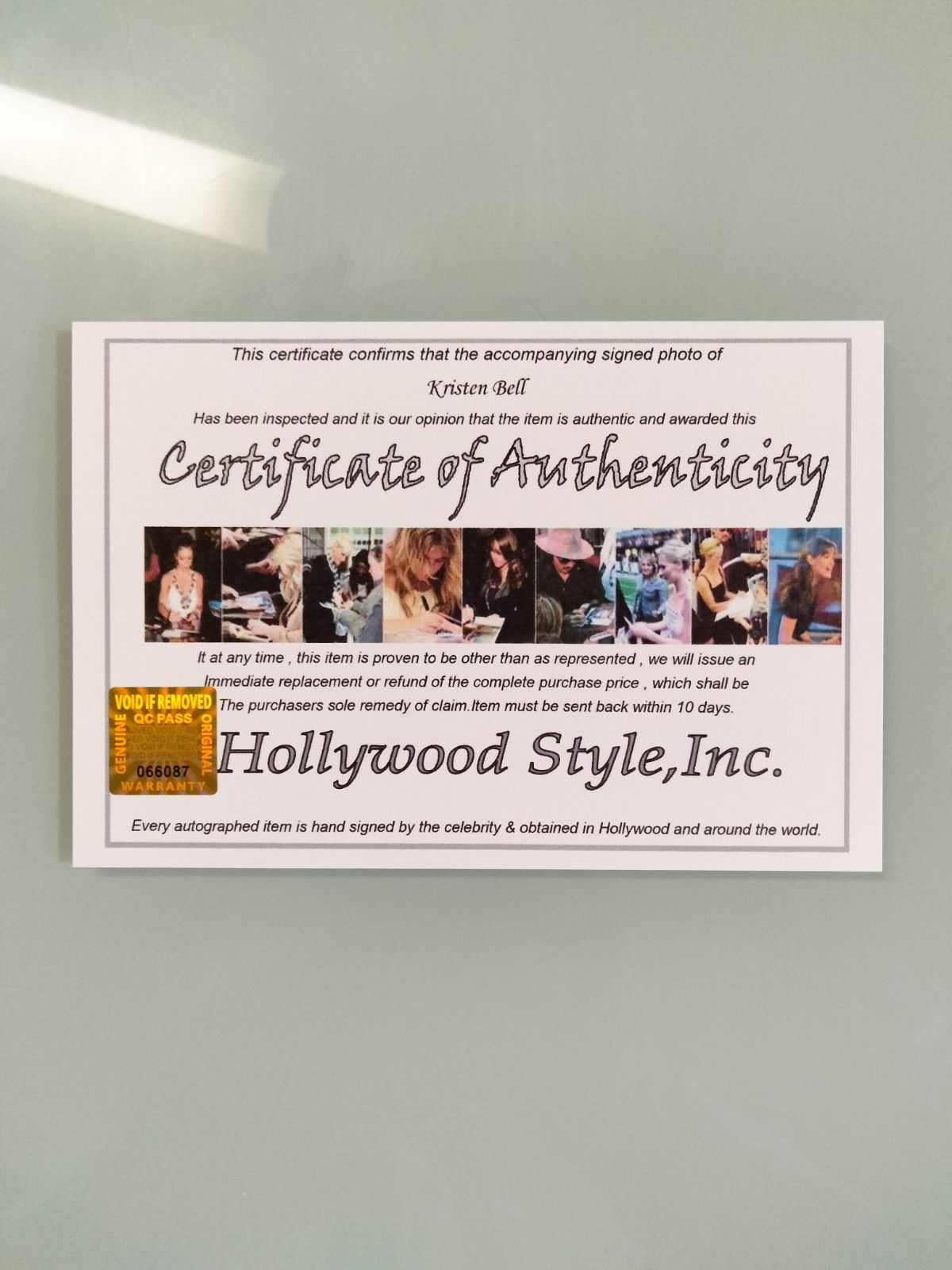 クリスティン・ベル直筆サイン入り超大型写真…Kristen Bell…ヴェロニカ  