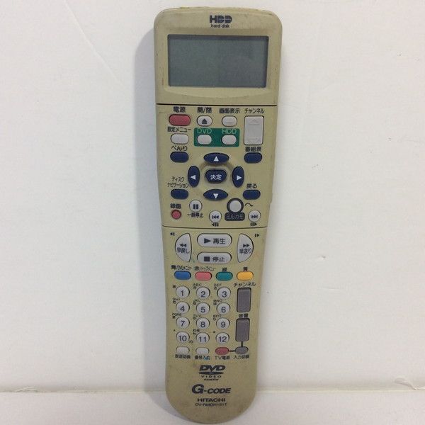 テレビ DVD ビデオ リモコン HITACHI 日立 DV-RMDH161T