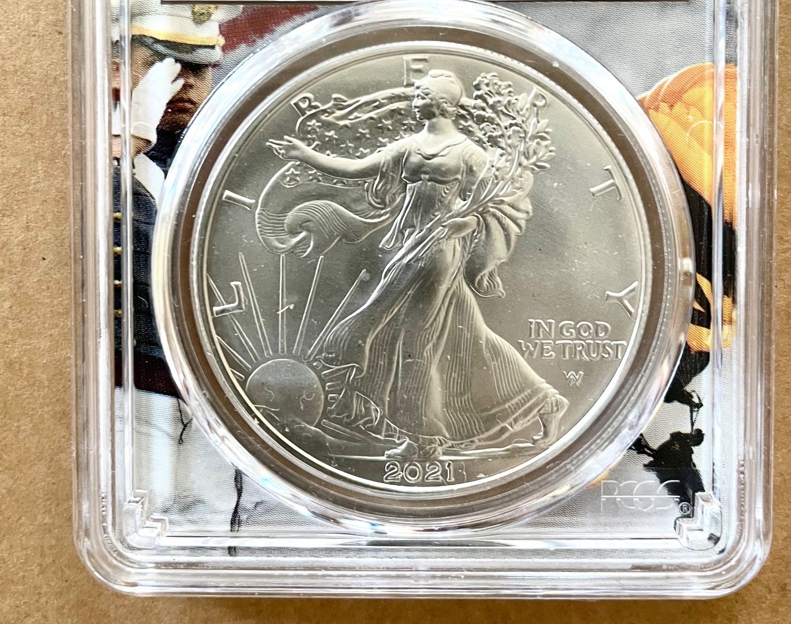 イーグル銀貨 2021年 PCGS MS70 friststrike-