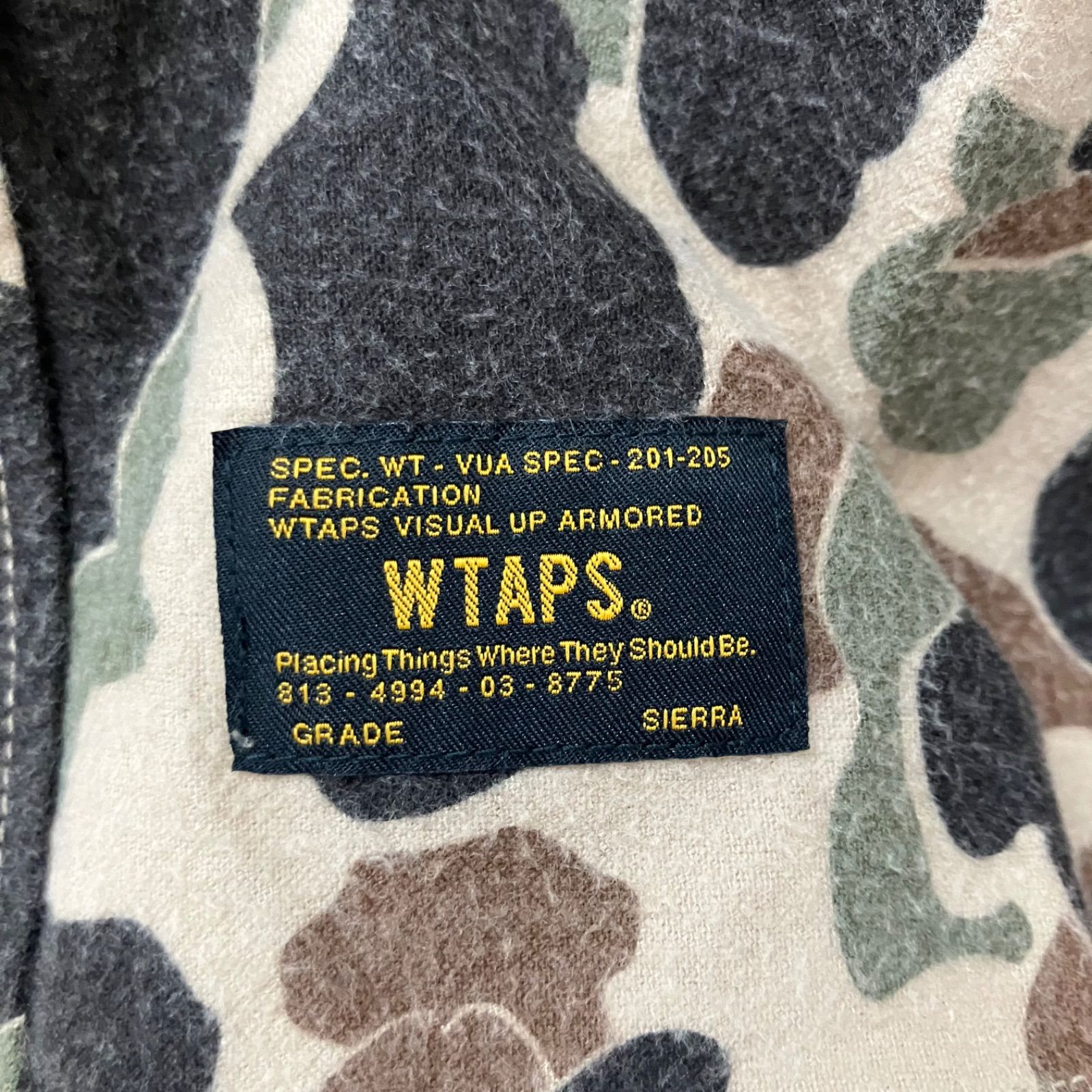 WTAPS カモフラージュ柄フランネル長袖シャツ WTAPS カモフラージュ柄フランネル長袖シャツ