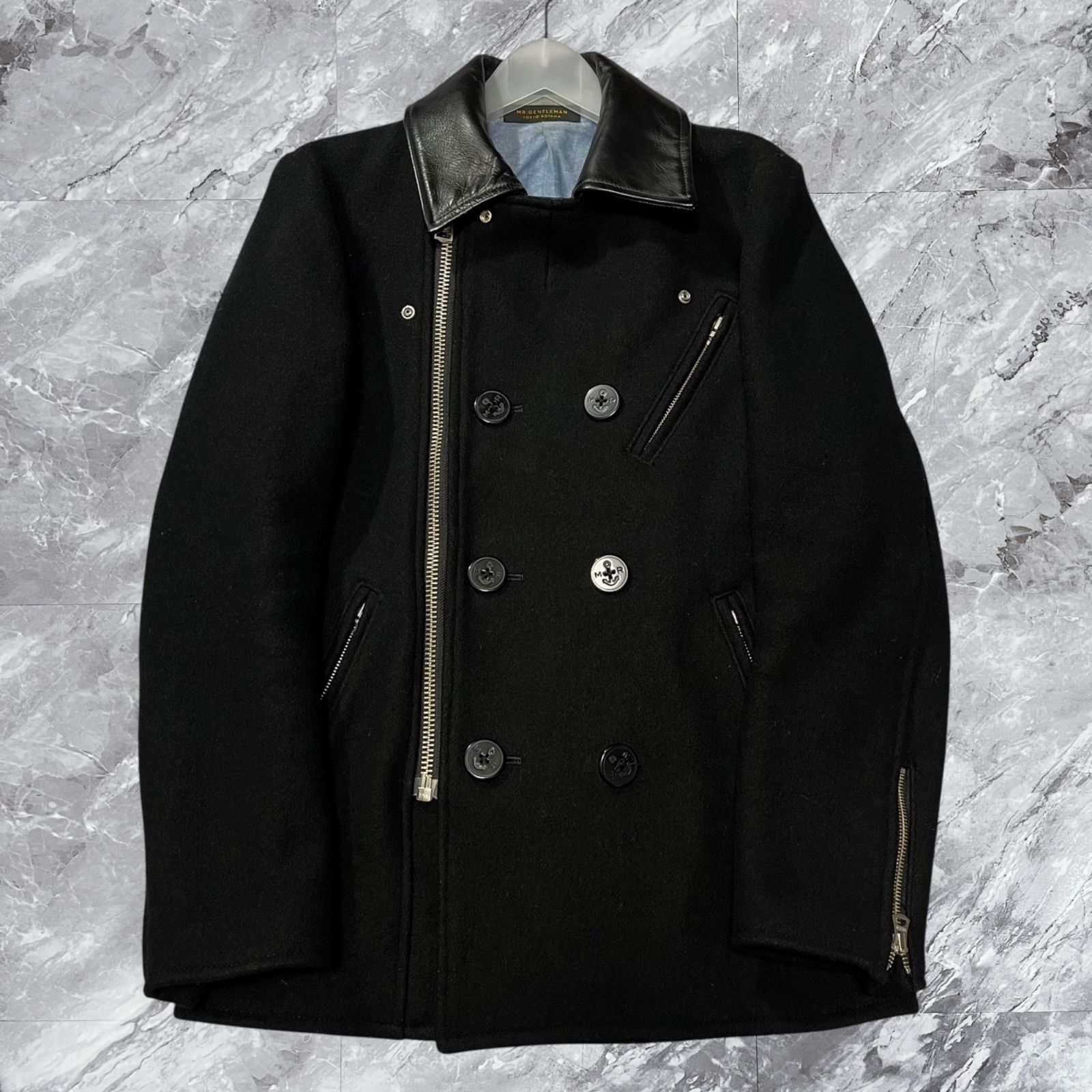 ジャケット・アウター MISTER GENTLEMAN RIDERS FRONTCOAT 20AW MR.GENTLEMAN ミスタージェントルマン ダブルライダース ピーコート