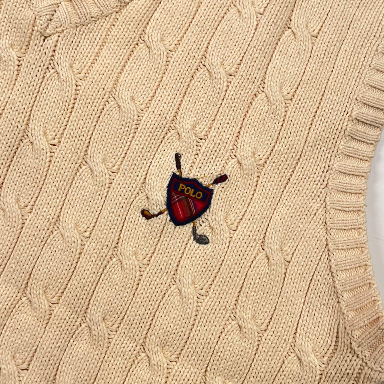 POLO GOLF RALPH LAUREN ポロゴルフ ラルフローレン ケーブル編み V
