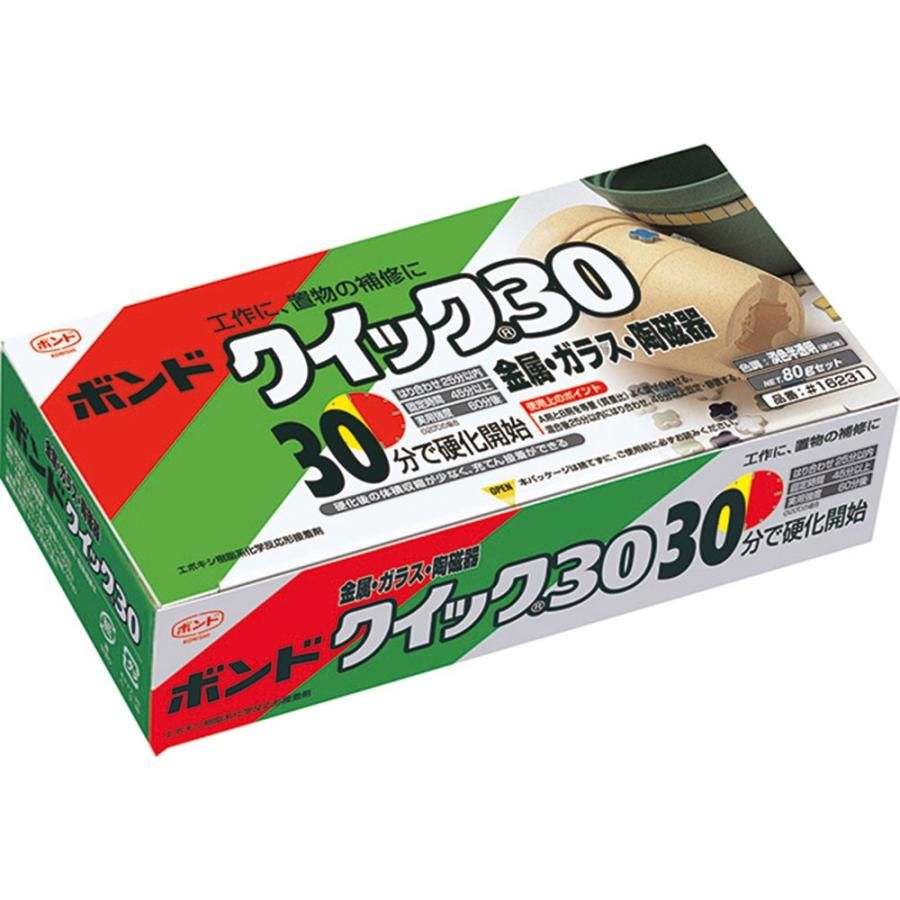 箱売り コニシ ボンド クイック30 80gセット 10本入り