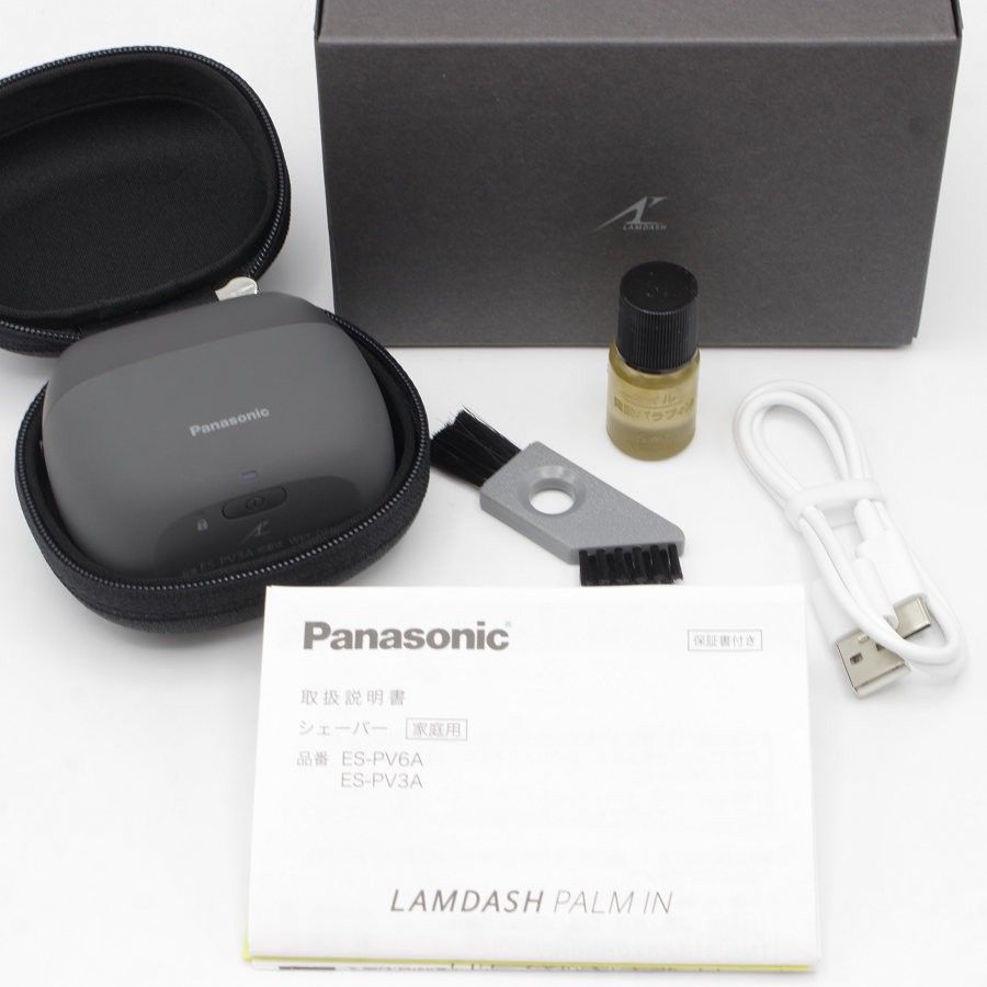【新品】パナソニック ラムダッシュ パームイン ES-PV3A-K マットブラック メンズシェーバー 5枚刃 Panasonic 本体