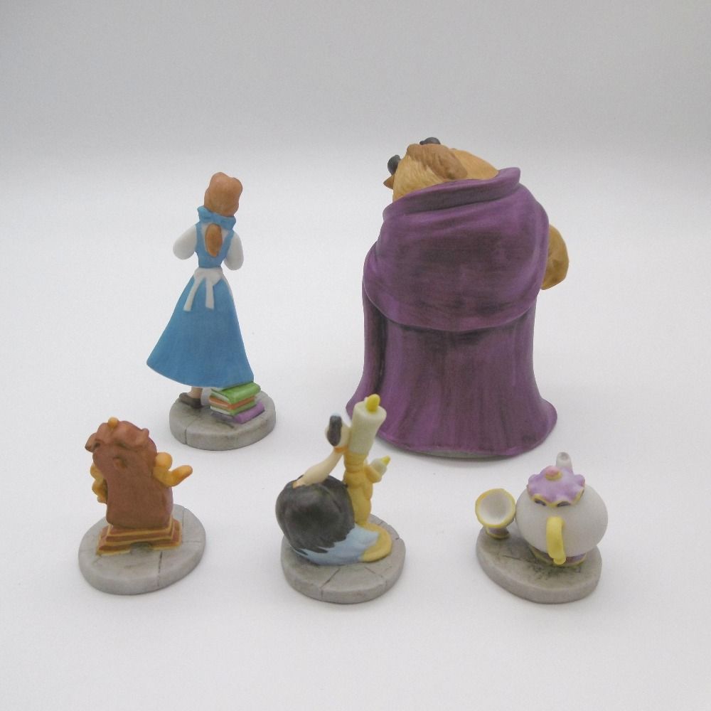 驚きの値段 ディズニー 加藤工芸 美女と野獣 磁器製 箱庭フィギュアセット SF・ファンタジー・ホラー