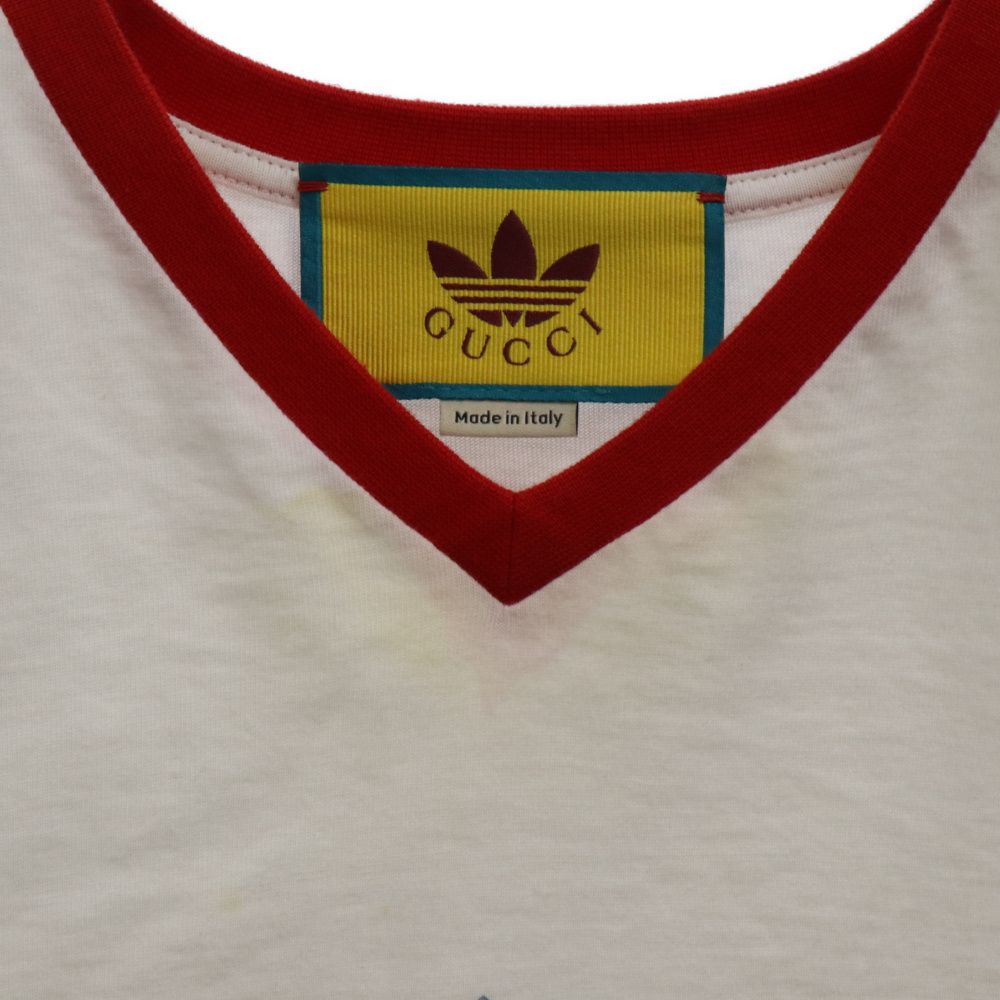 adidas◆22SS/アディダス/グッチ/クロップドTシャツ/L/コットン/WHT/693637 GUCCI - 【絶版超希少】GUCCI × adidas 限定 コラボ クロップド