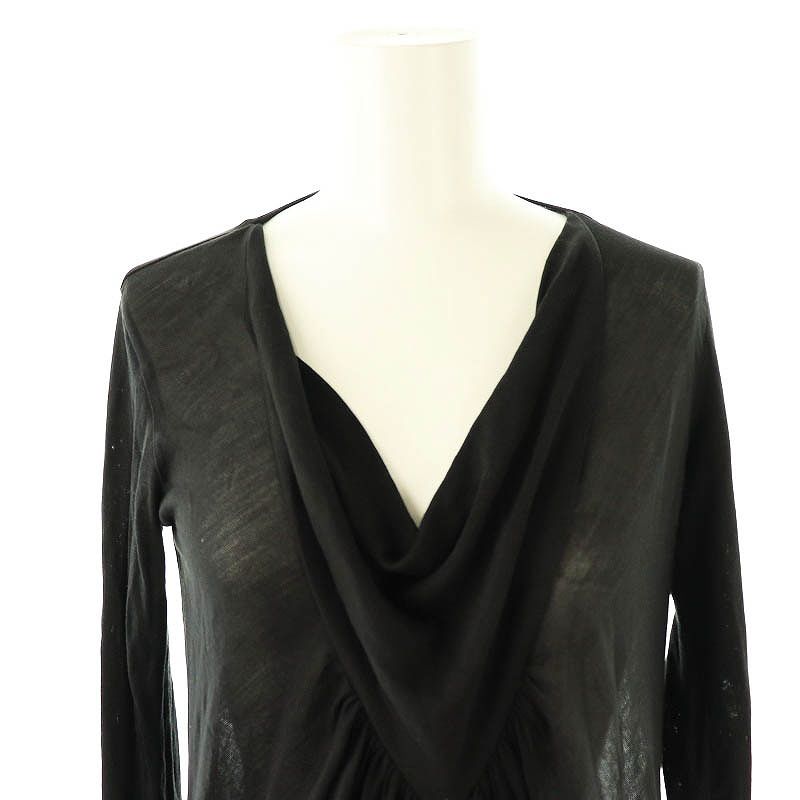 Rick Owens 黒の七分袖ロングワンピース Rick Owens 黒の七分袖ロングワンピース 2025年最新】Rick Owens