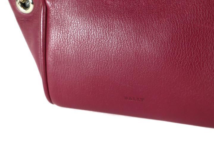 BALLY バリー ショルダーバッグ バッグ 斜め掛け レザー ボルドー系