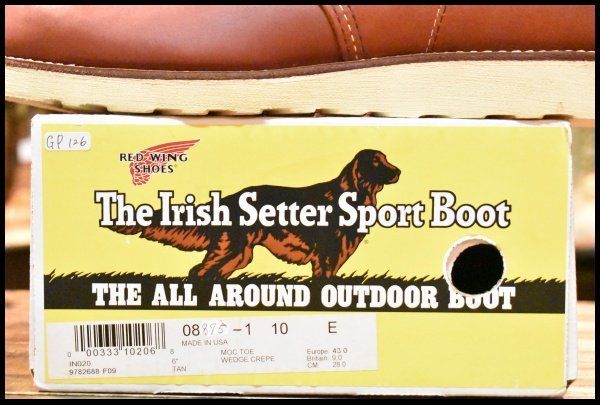 【美品】RED WING 8875 復刻犬タグ 10E 28cm オロラセット 10E 未使用 犬タグ復刻 18年】レッドウィング 8875 アイリッシュ