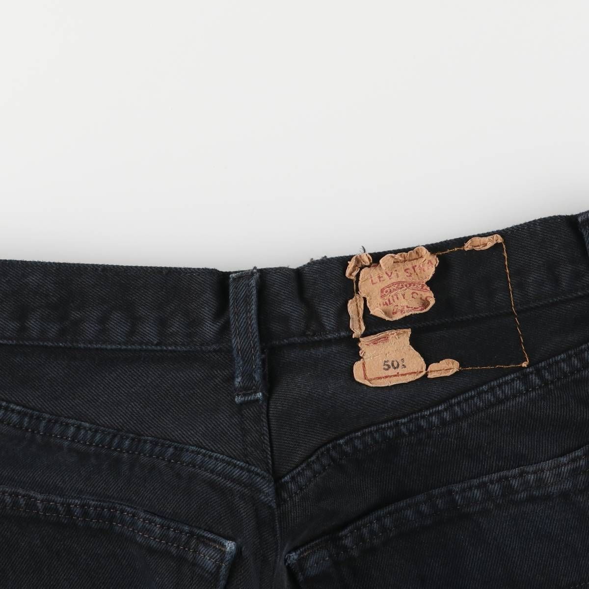 古着 90年代 リーバイス Levi's 501-0165 ブラックデニム ストレート
