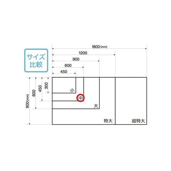 マグエックス マグネット暗線ホワイトボードシート 中 MSHP-4560-M