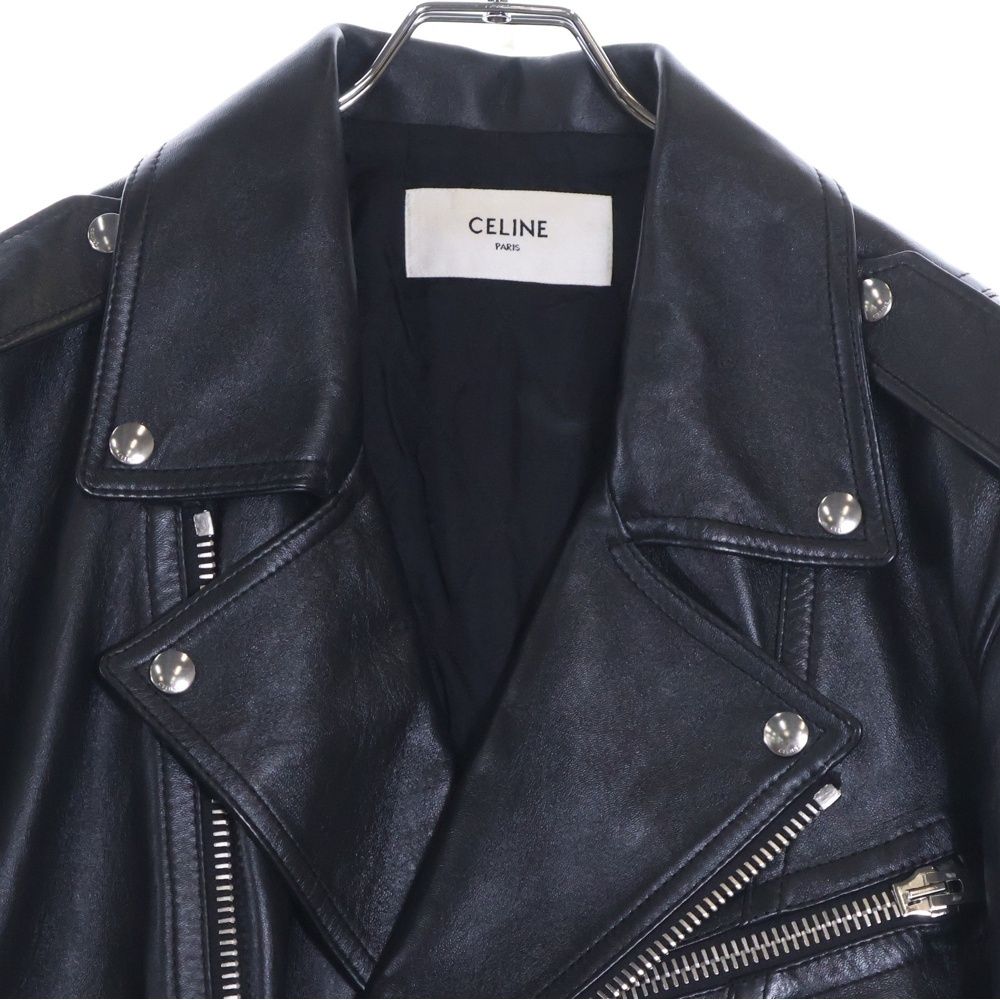 CELINE (セリーヌ) 23SS ダブルライダースレザージャケット