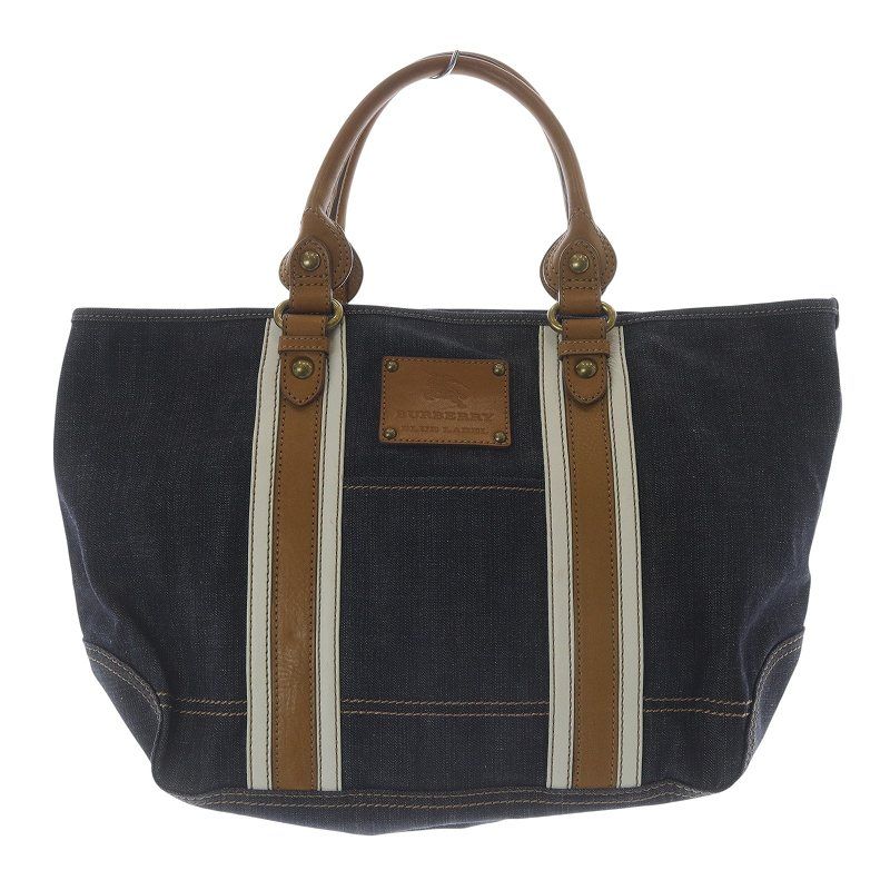 BURBERRY BLUE LABEL トートバッグ 紫グレー バーバリー トートバッグ グレー 紫 ノバチェック BURBERRY BLUE
