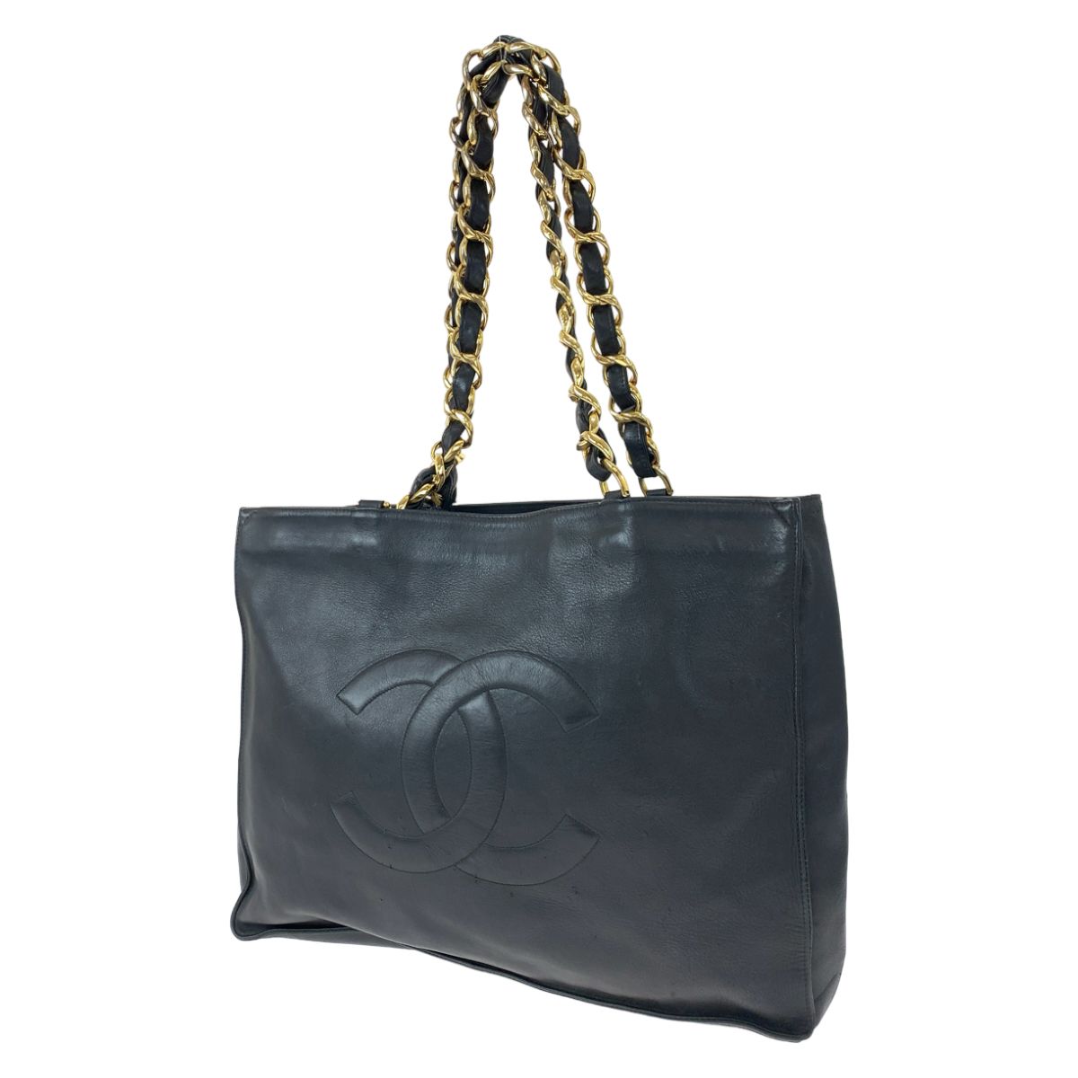 CHANEL シャネル ココマーク スタッズ ゴールド金具 トート