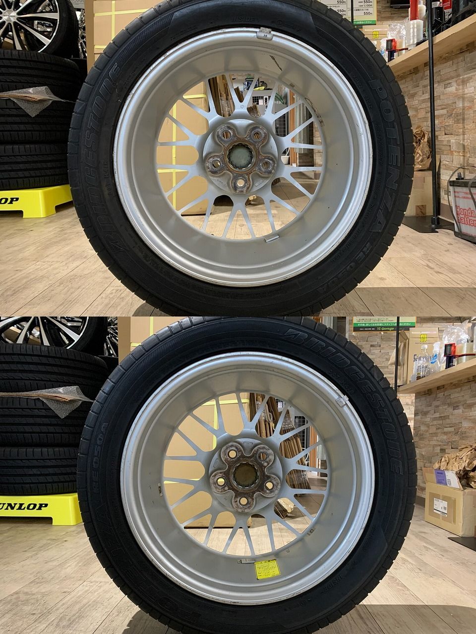 2405031】日産 ステージア 260RS AUTECH 純正 BBS ホイール 17インチ 7J +30 +20 PCD114.3 5H +  BRIDGESTONE POTENZA RE050A 225/50R17 2007年 7mm 6.5mm - メルカリ